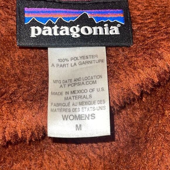 Patagonia Womens Polartec Re-Tool Snap-T Fleece Pullover Sweatshirt Rusted Iron - Picture 9 of 11